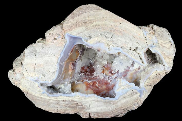 Crystal Filled Dugway Geode (Polished Half) - Utah #176751
